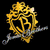 Animated icon shows a golden crown with crossed swords on black background, then transitions to four celebrity images in