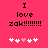 Pixelated text on bright pink background with animated heart sequence showing five hearts changing from white to light pink.