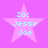 Four identical pink star-shaped icons with cyan text reading Zac, Jesse, and Joe arranged vertically on a solid purple background.