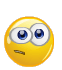 Yellow circular emoji with blue eyes and brown mouth in various expressions including neutral, surprised, and shouting poses.