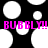 Black background with white circular shapes and bright pink text reading "BUBBLY!! BUBBLY!!" in pixelated font.
