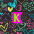Pixelated of six with distinct backgrounds and text elements, including letters K, A, T, E, and KATE on various patterns
