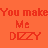 A 48x48 pixel animated buddy icon featuring repeated red text and abstract shapes on an orange background, displayed as a contact sheet of sampled frames from the animation.