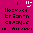 A static pixel art image with a bright magenta background, displaying text and a heart symbol in black and white.