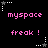 Pixelated text and star icons alternate between pink and white on a black background in a repeating pattern.