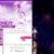 Pixelated image with purple and white gradient background, partial text block on left, pink arrow pointing right, dark blue section on right.