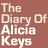A 48x48 pixel buddy icon featuring a split composition with text on the left and a partial portrait of a woman on the right, rendered in low-resolution pixel art style.