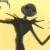 Animated sequence of a skeletal figure with multiple arms and a skull-like head performing various poses against a yellow background.