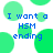 Blue text reading "I want a HSM ending" over green circular shapes on white background.