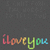 A static image with a dark gray background featuring two identical rainbow-colored 'iloveyou' text phrases, and a lined paper section with 'Do you like me? Yes / No' text.