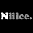 Animated contact sheet of 13 frames showing sequential text animation cycling through 'Niiice.' with varying letter opacity on black background.