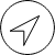 Black and white pixelated icon featuring a compass rose symbol enclosed within a circular border on a light gray background.