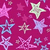 A static pattern of multicolored stars on a magenta background with a gray rectangular overlay in the bottom-right corner.