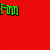 Six colored squares arranged in a , each containing a name in distinct pixelated text styles