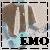 Pixelated icon with brown and white vertical shapes inside a dashed black border, with 'EMO' text at the bottom.