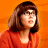 A 2x2 contact sheet of a pixelated animated icon featuring Daphne from Scooby-Doo 2, with orange background and blue text panel showing release date.