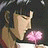 A pixelated anime-style character with dark hair holds a pink flower, next to a black background with white text reading "AnimeIM" and "com".