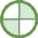 Green circular icons with segmented patterns in light green and white, arranged in a showing animation variations