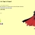 A red and black figure with a flowing cape stands against a pale yellow background, partially cropped on the right side of the image.