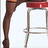 A static image shows a person's leg and foot near a red stool, with orange text reading "yeaaa" and "what its all =] yk wya about" on black background.