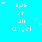 A static image with a bright cyan background displaying repeated text 'lips of an angel' in white pixelated font, surrounded by small white stars.