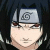Pixelated close-up of a character with dark hair, light skin, and a silver headband featuring a spiral symbol on the forehead.