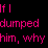 Pink pixelated text on black background with gray rectangle, displaying fragmented emotional phrases about heartbreak and self-worth.