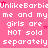 Pixelated text repeats 'UnlikeBarbie' and 'girls are NOT sold separately' on a pink background with small red stars.