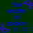 Blue pixelated text on dark green background with repeating geometric symbols and date strings, no visible animation changes across observations.