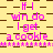 A static image with a yellow and brown checkered background displaying repeated pink text "If I win do I get a cookie" in multiple