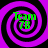 Four identical purple and black spiral patterns with green text reading 'Team 7B' in the center of each spiral.