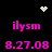 Pixelated pink text and symbols on black background with animated white dot patterns and a heart icon.