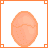 Pixelated egg animation showing sequential hatching stages with yellow chick features emerging from cracked shell.