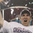 A split-screen image with a pixelated person on the left and blue background text reading 'it's a manning thing.' on the right.