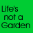 A static contact sheet of a 48x48 pixel animated icon showing two text-based frames on a green background with gray transparency overlay.