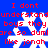 Blue background with red text and white snowflake symbols arranged in a pattern