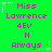Green background with pink text reading "Miss Lawrence 4Ev H Always" arranged in a , surrounded by white star and dotted-line corner decorations