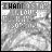 A grayscale animated icon with changing text over a textured background, displaying phrases about staying in love and sorrow.
