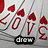 A four- of pixelated images showing variations of 'I love you' text and symbols with the word 'drew' overlaid on two
