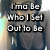 A four- shows a person with short dark hair and a dark tank top, with text overlays changing