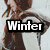 six seasonal-themed images with text labels, each showing a person in different attire and settings