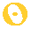 Yellow circular icon with central dot transitions through multiple states including full circle, partial arc, vertical line, and horizontal bar on gray background.