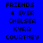 Pixelated text displays 'FRIENDS 4 EVER CHELSEA KYRA COURTNEY' on blue, white, and light purple backgrounds.
