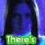A four- of pixelated images with overlaid text, each showing a person with distinct background colors and text overlays