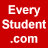 Red background with white pixelated text reading 'Every Student .com' in three centered lines.