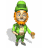 Animated character in green outfit with orange beard and hat, performing sequential hand gestures while holding small objects.
