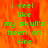 Green pixelated text on an orange flame background reads "i feel like my skull's been on fire" with a gray rectangular area on the right side.
