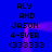 Blue background with black pixelated text reading 'ALY AND JASON 4-EVER <33333' in two vertical , with a purple glowing effect shifting horizontally across the center