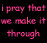 A contact sheet of 19 animated frames from a text-based buddy icon featuring pink and red pixelated lyrics on black backgrounds with repeated heart symbols.