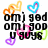 Pixelated static image with black text and colorful heart-shaped icons in orange, blue, pink, purple, and green.